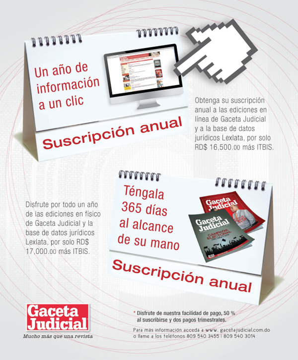 suscripcion anual gaceta judicial