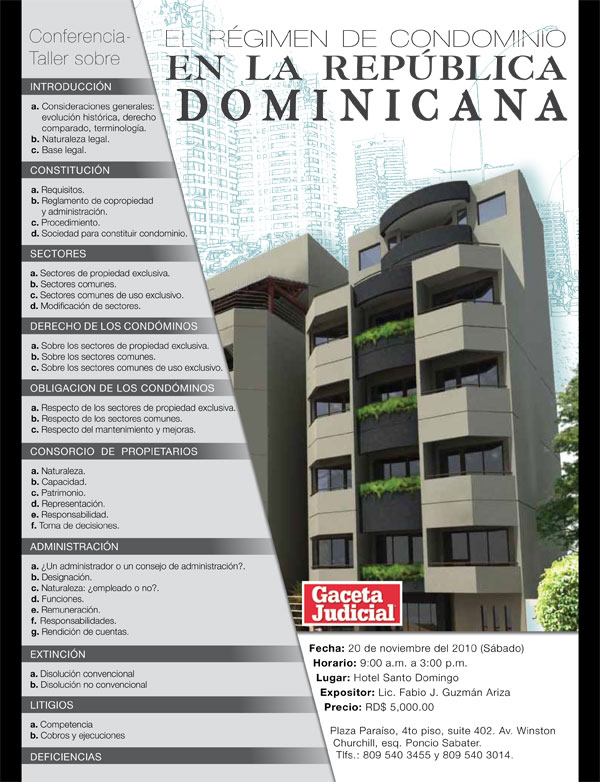 el regimen de condominio en la600 el regimen de condominio en la600