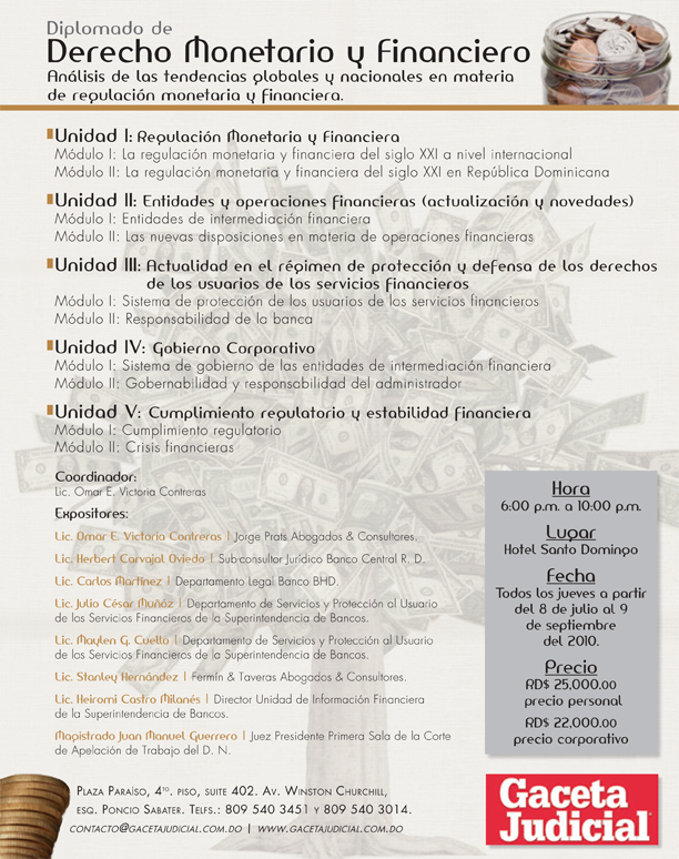 diplomado monetario y financiero