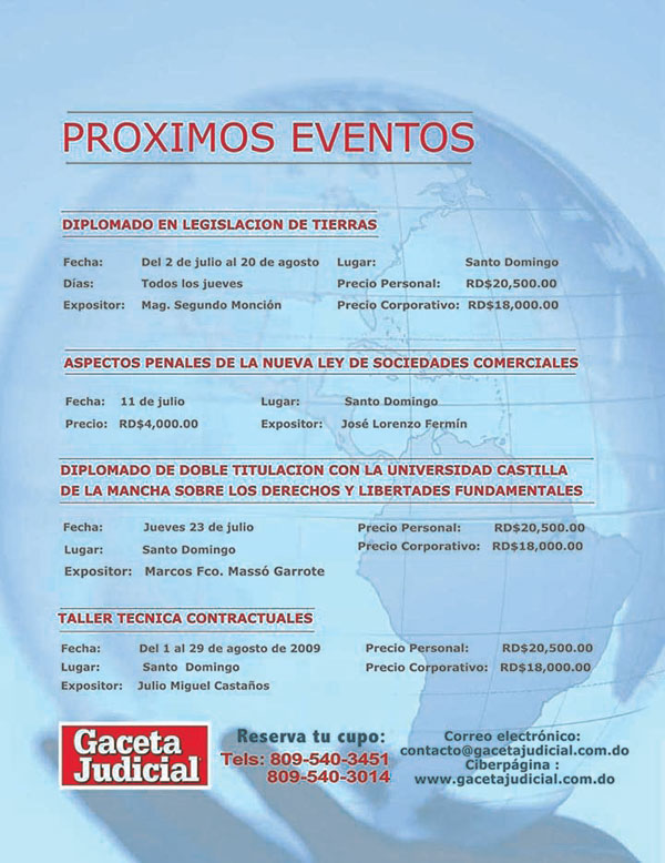 Nuevos Diplomados en Gaceta Judicial